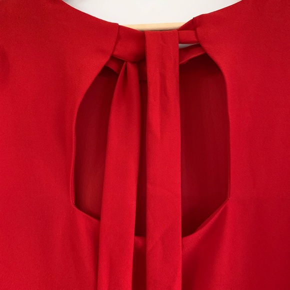 Banana Republic Red Bell Sleeve Crew Neck Dress - Picture 7 of 11